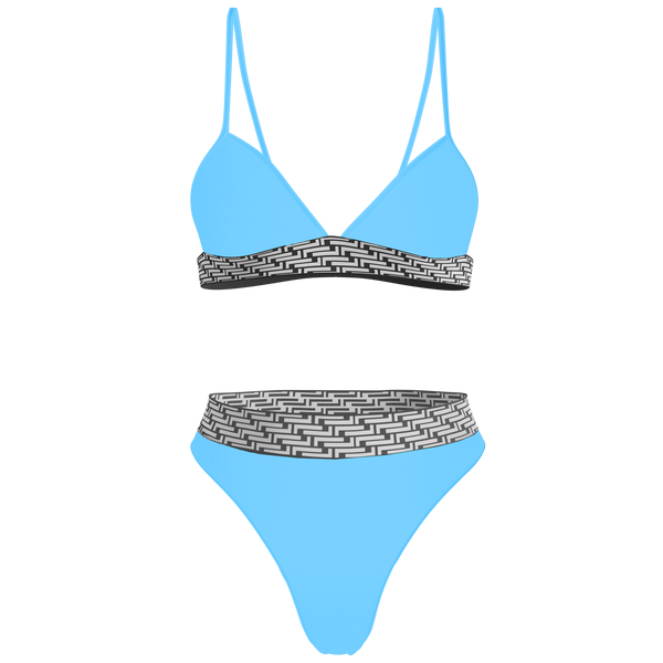 LL BLUE COTTON THONG