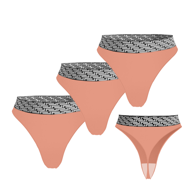 Pink Cotton Thong 3 Pack